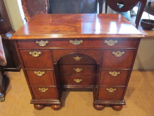 Original George I Walnut Kneehole Desk