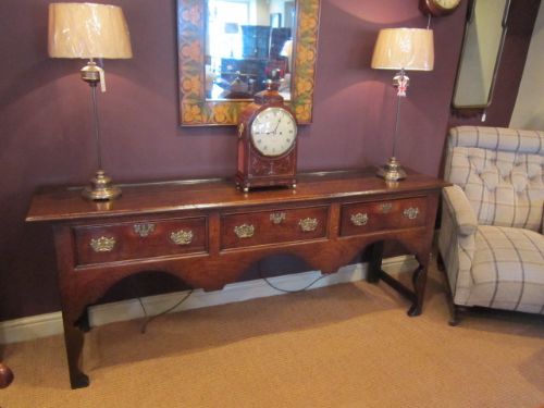 Good Georgian Oak Low Dresser Base