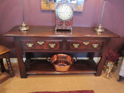 Superb George II Oak Potboard Dresser