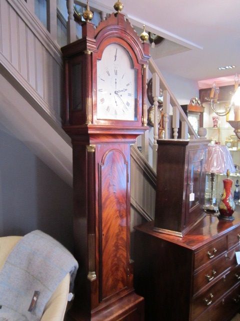 fig 1. OUTSTANDING GEORGIAN LONDON 8 DAY LONGCASE CLOCK