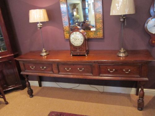 Superb George II Oak Low Dresser Base