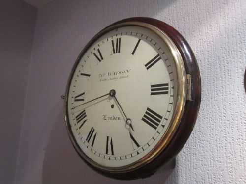 Fine Early Victorian London Fusee Wallclock