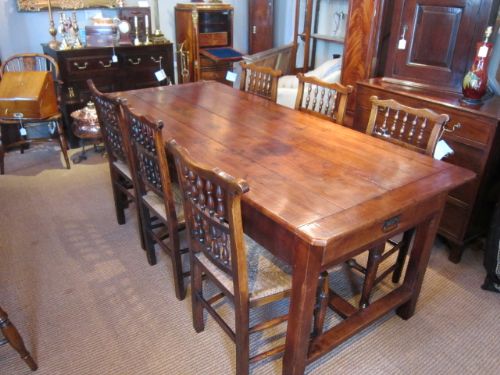 Late Georgian Elm Farmhouse Table