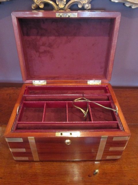 Superior Regency Brass Bound Jewel Box