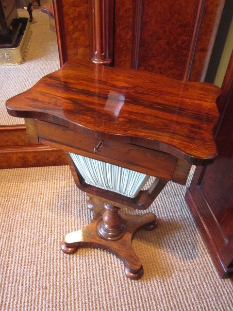Immaculate Regency Rosewood Work Table