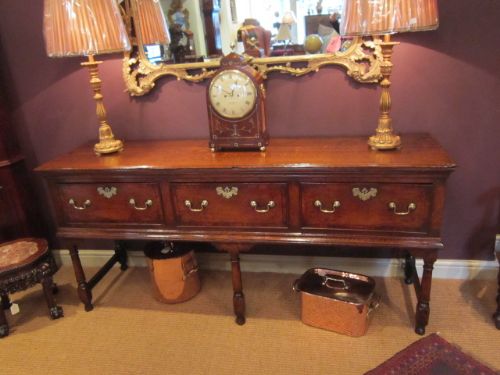 Superb George II Oak Low Dresser Base