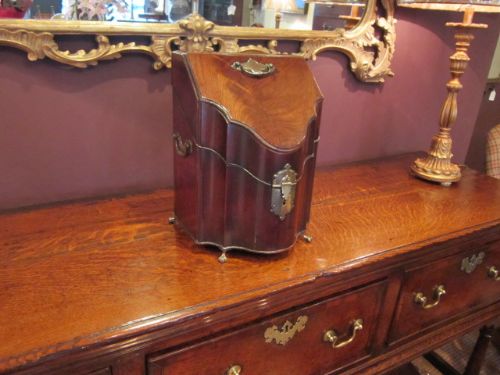 Superb George II Serpentine Knife Box