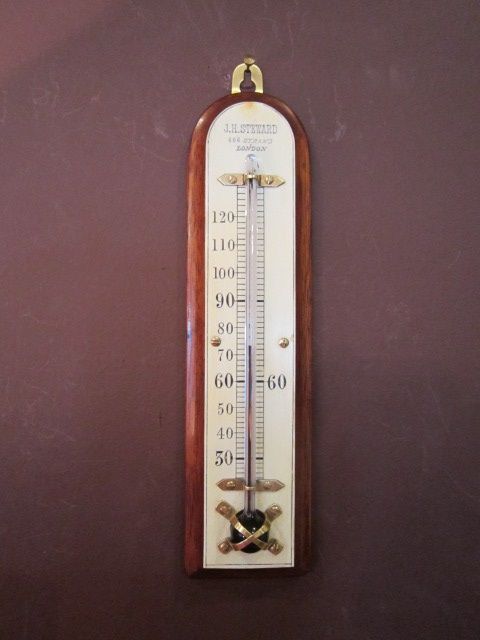Original Victorian London Thermometer Scale