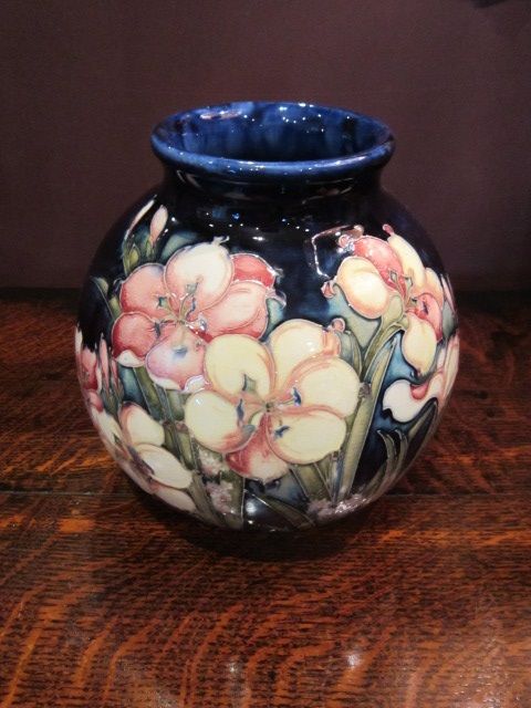 Huge William Moorcroft Fressia Vase