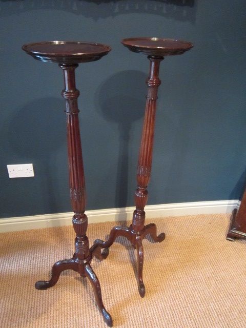 Impressive Pair Victorian Torchere Stands