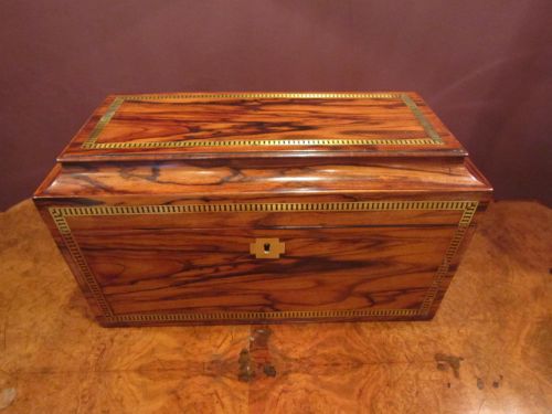 Stunning Regency Mulberrry Tea Caddy