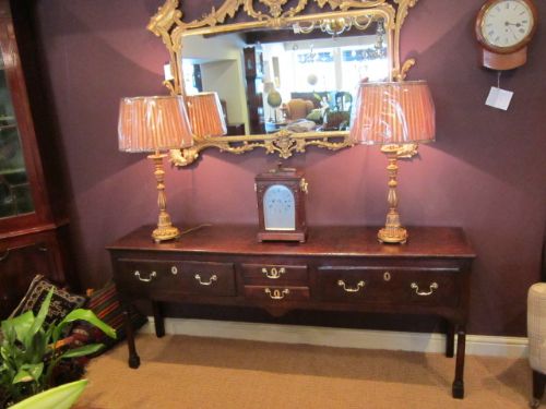 Superb George II Oak Low Dresser Base