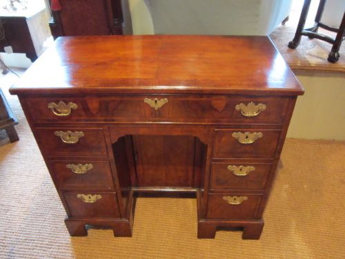 George II Period Walnut Kneehole Desk