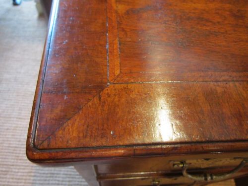 fig 1. GEORGE II PERIOD WALNUT KNEEHOLE DESK