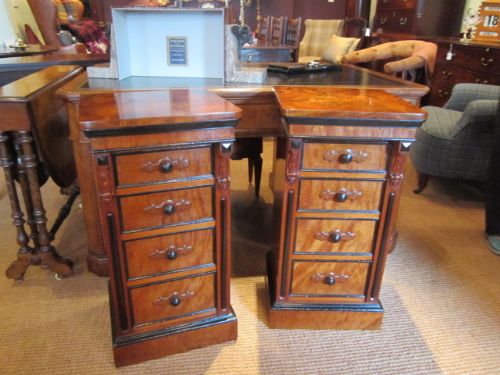 Superb Pair Victorian Walnut Bedside Cabinets