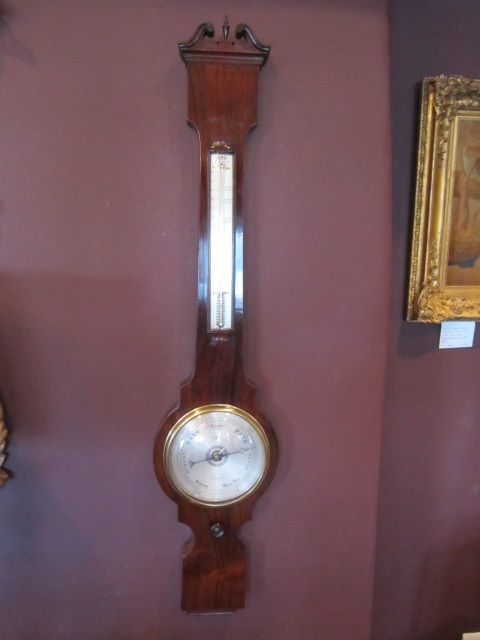 fig 1. FINE WILLIIAM IV ADIE BANJO BAROMETER