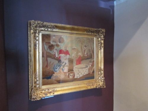Original Regency Wool Tapestry Scene
