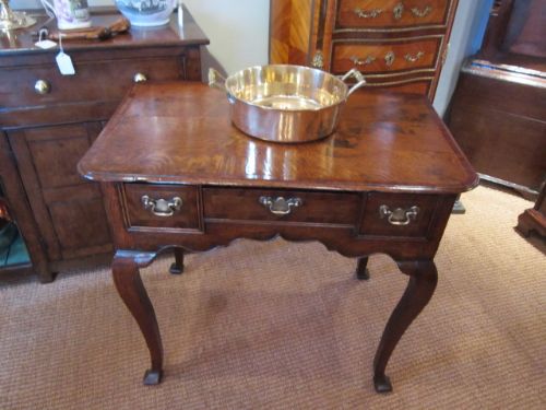 Superb George II Figured Oak Lowboy