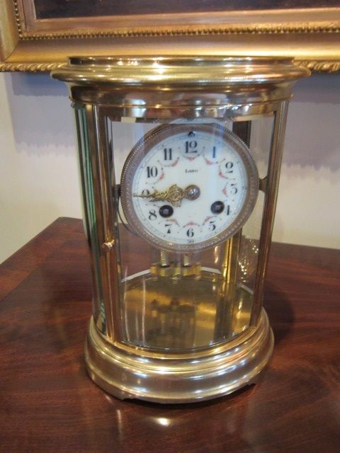 Superb Victorian Oval Four Glass Clock