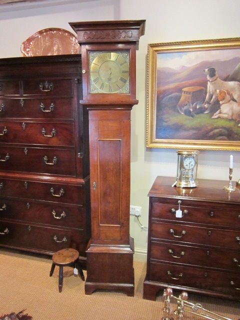 Small George II Hampson of Wrexham Longcase Clock