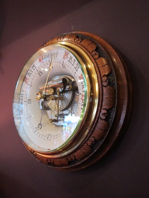 Victorian Skeletonised Aneriod Barometer