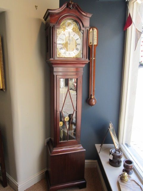 Superb Late Victorian Glazed Grandmother Clock