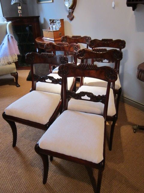 Fine Set of Six Regency Mahogany Chairs