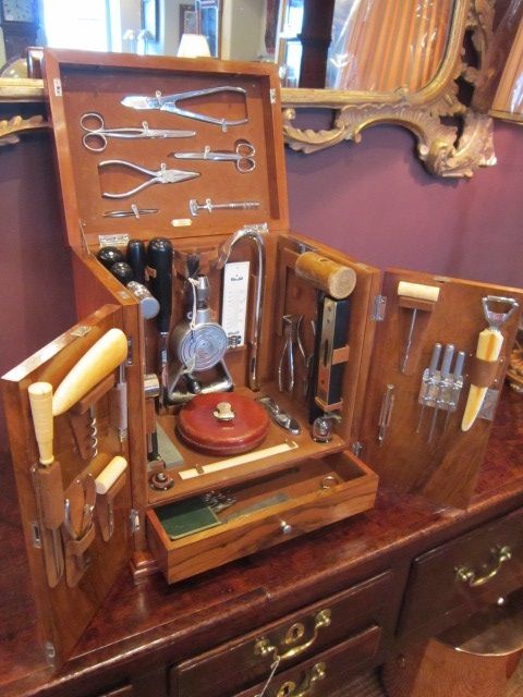 Stunning Asprey's Yachtsman's Tool Cabinet