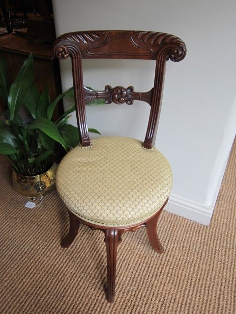 Fine Late Regency Rise & Fall Music Chair