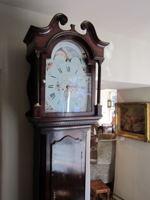 George III Whitehaven Rolling Moon Longcase Clock