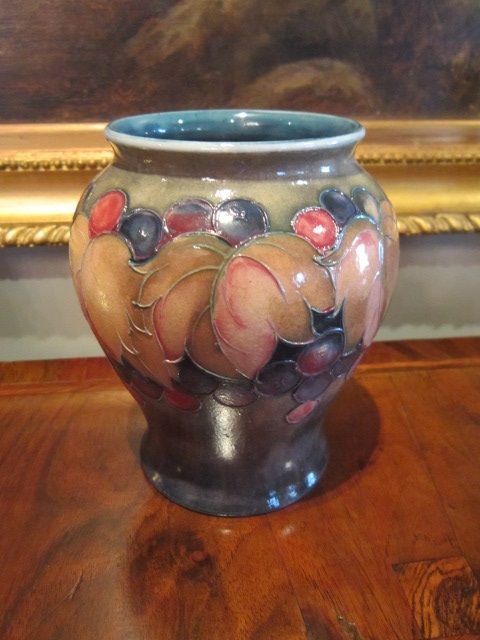 Unusual Moorcroft Leaf & Berries Vase