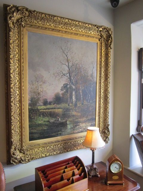 Fine Large 19th Century Oil on Canvas