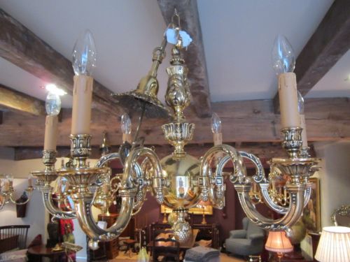 Superb Victorian Bronze Chandelier