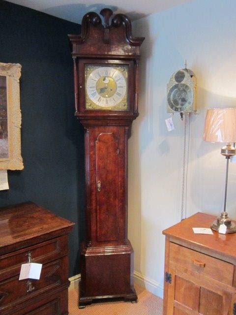 Superb George II Pollard Oak 8 Day Longcase Clock