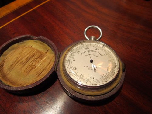 Victorian Silver Pocket Barometer