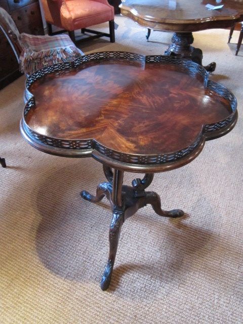 Superb Petal Shaped Tripod Table