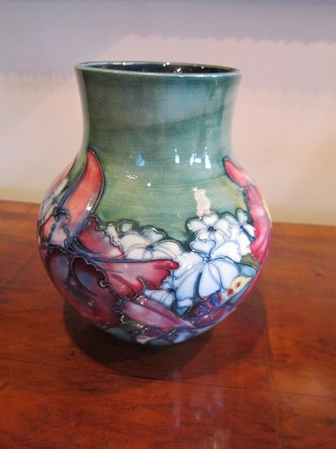 Moorcroft Slipper Orchid Vase