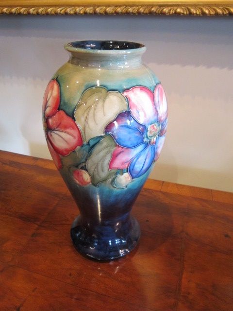 Tall Moorcroft Clematis Vase