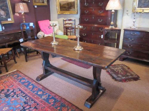 Small George III Oak Refectory Table