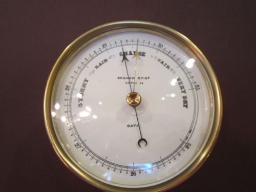 Victorian Enamel Dial Marine Barometer