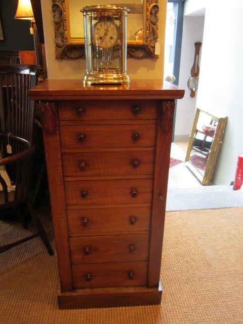 Victorian Figured Walnut Wellington Chest