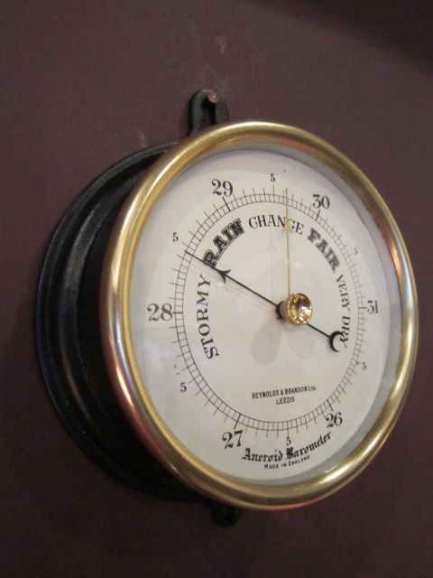 Victorian Cast Iron Marine Barometer
