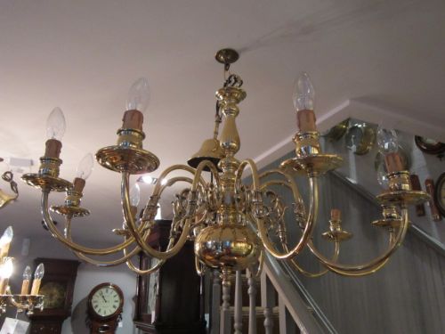 Edwardian Eight Arm Chandelier
