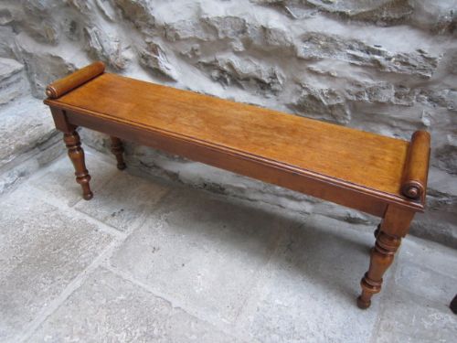 Mid 19th Century Oak Hall Bench