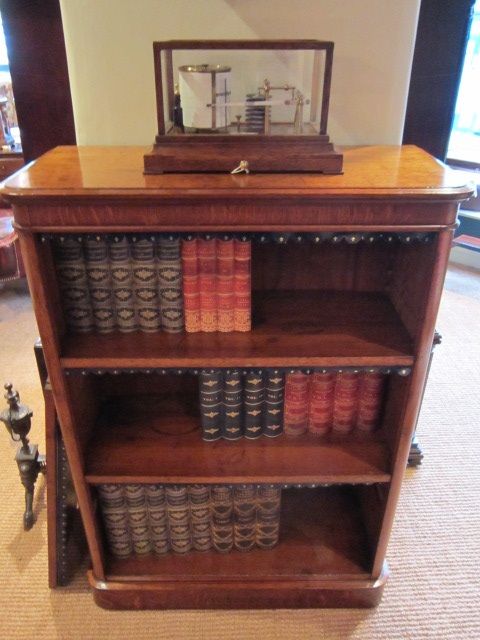 Small Victorian Oak Open Bookcase