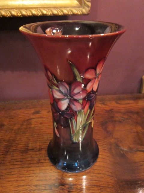 Tall Moorcroft Flambe Spring Flowers Vase