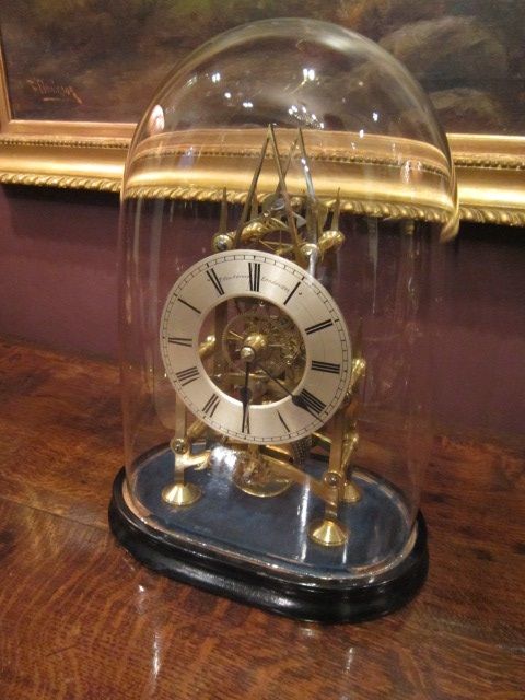 Regency Fusee London Skeleton Clock