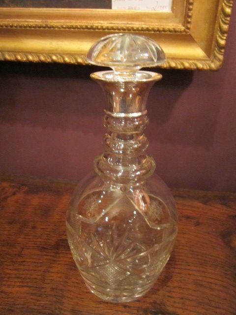 Quality George V Silver Necked Decanter