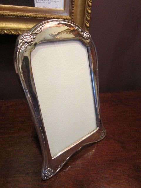 Large George V Silver Photo Frame