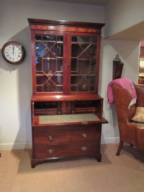 Small Georgian Gillows Manner Secretaire Bookcase